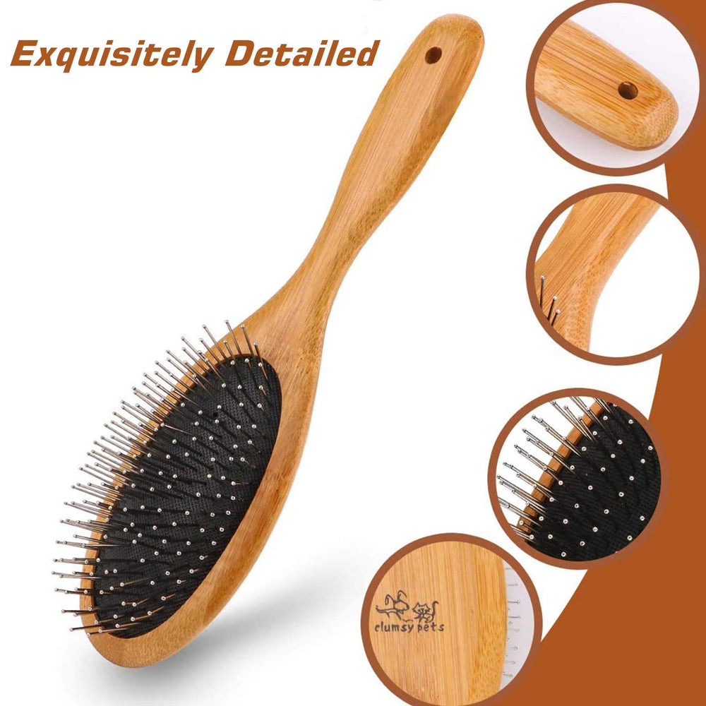 Clumsy Pets brush leaves fur soft and shiny after grooming.