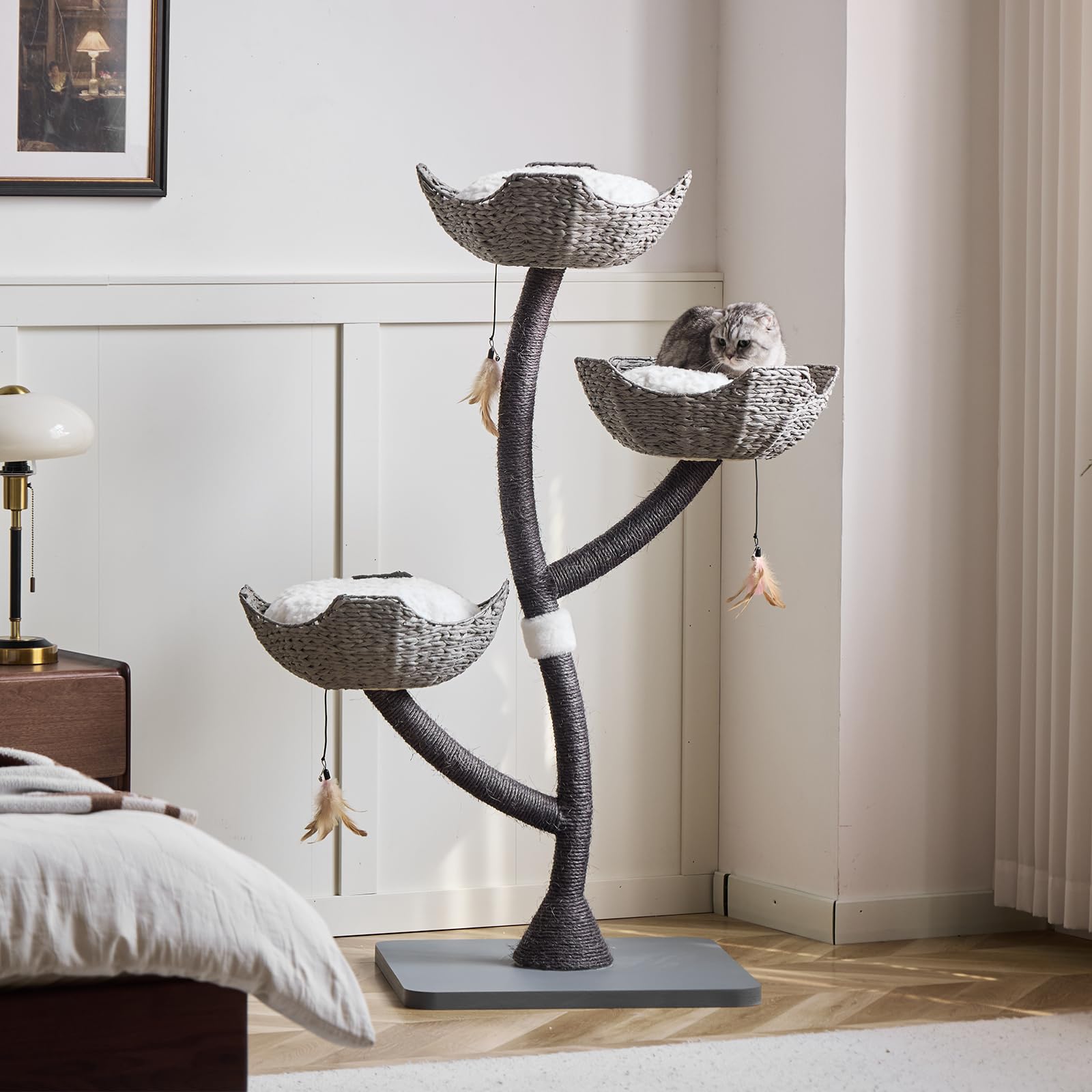 CLVTREBETO 52in tall tower fits compact spaces while inviting exploration.