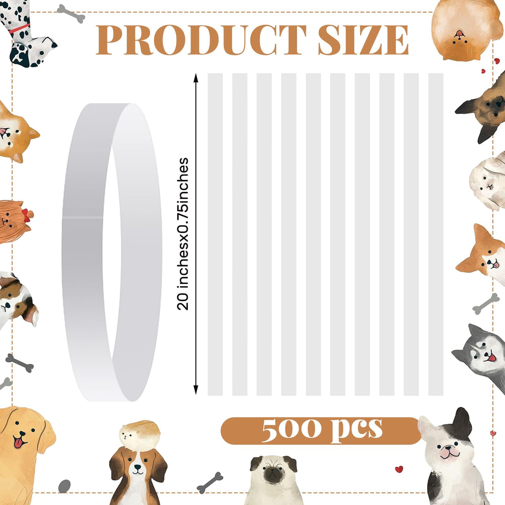 Clysee 20inch adjustable whelping collar open for labeling newborns.