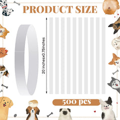 Clysee 20inch adjustable whelping collar open for labeling newborns.