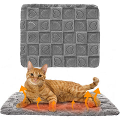 Clysee 3-pack self-warming cat bed gray delivers cozy warmth for small pets