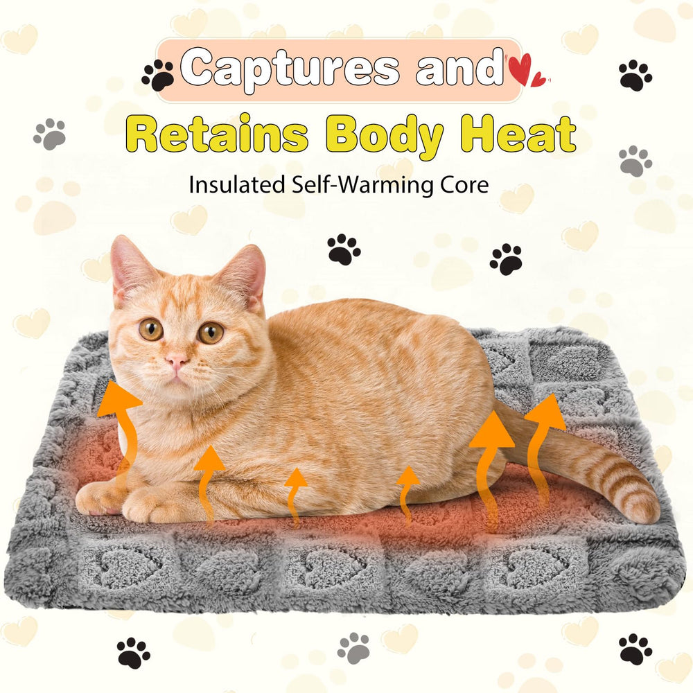 Clysee cat bed anti-slip bottom keeps mats in place on any surface