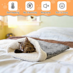 Clysee self-heating cat bag outer display in gray star pattern