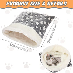Clysee self-heating cat sleeping bag side entry demonstrates easy access for cats