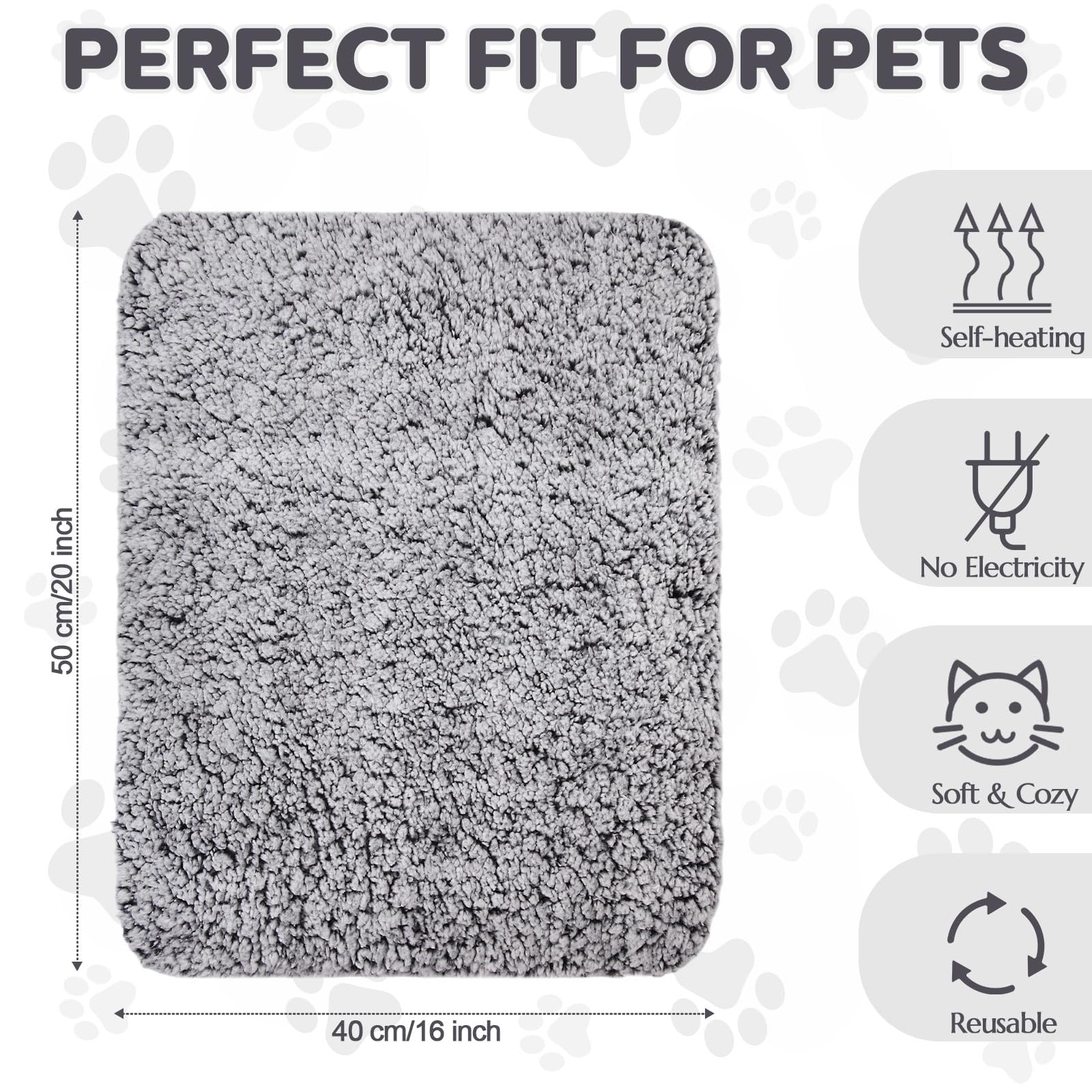 Clysee Self Warming Cat Bed Surface Closeup highlights soft fabric for sensitive noses.