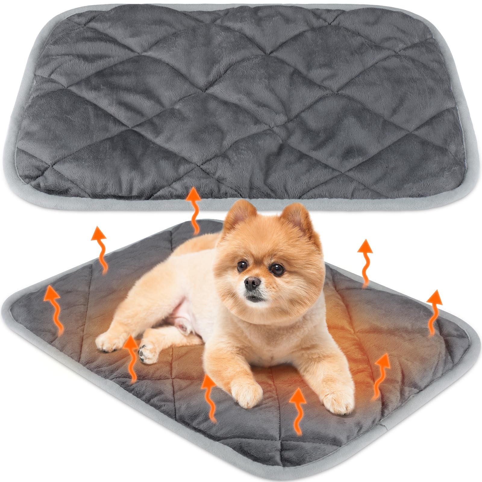 Clysee self-warming cat mat pack gray — two pads for cozy naps.
