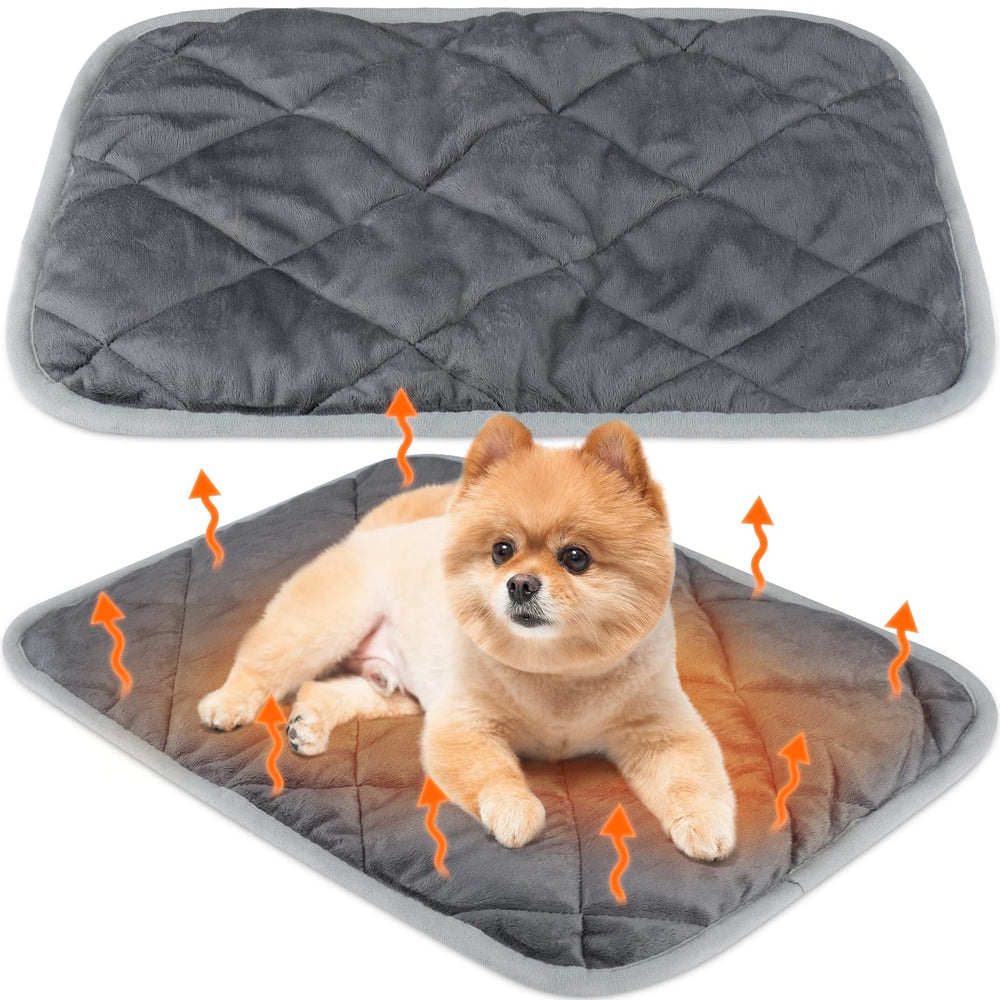 Clysee self-warming cat mat pack gray — two pads for cozy naps.
