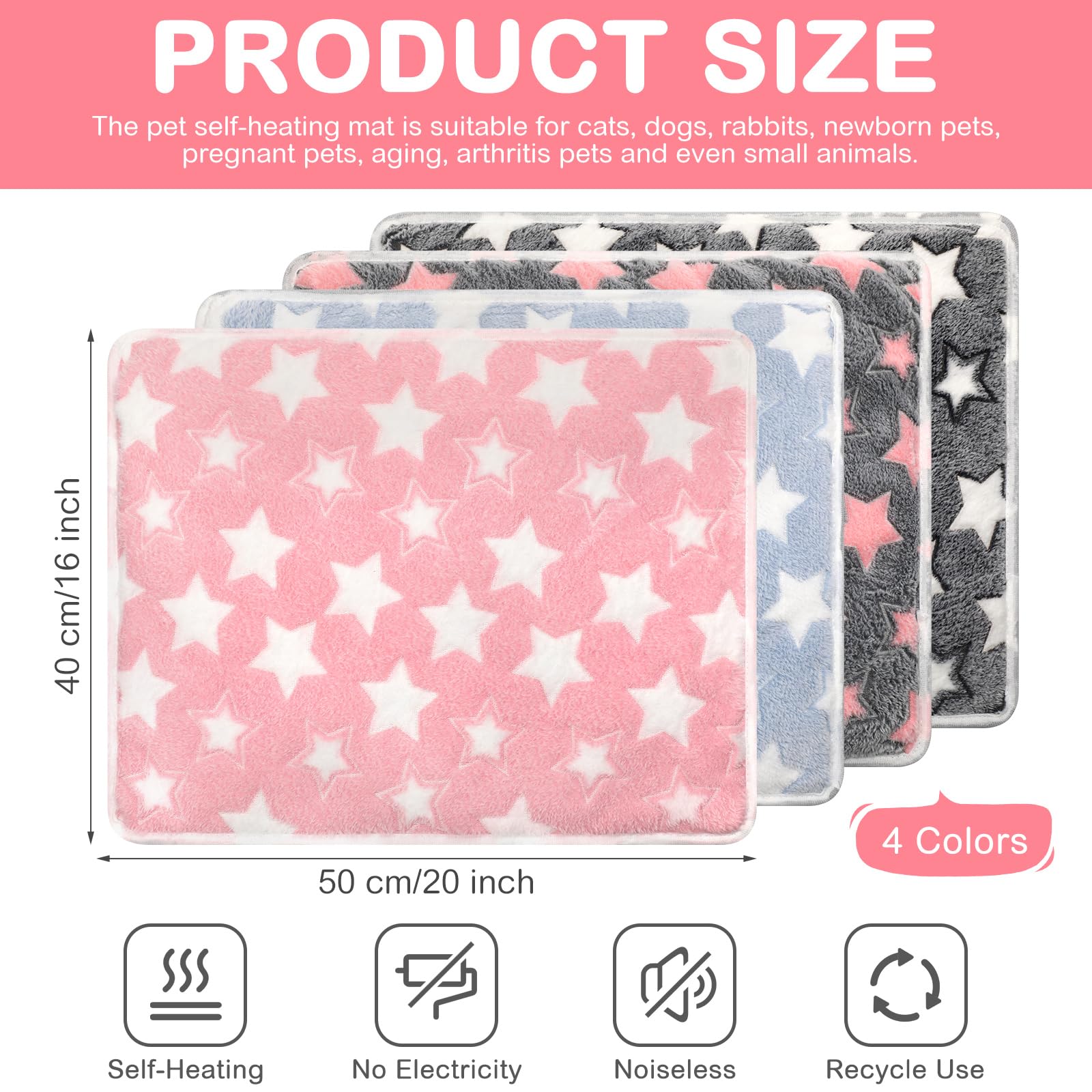 Clysee self-warming cat pad fleece surface offers silent snuggling without crinkles