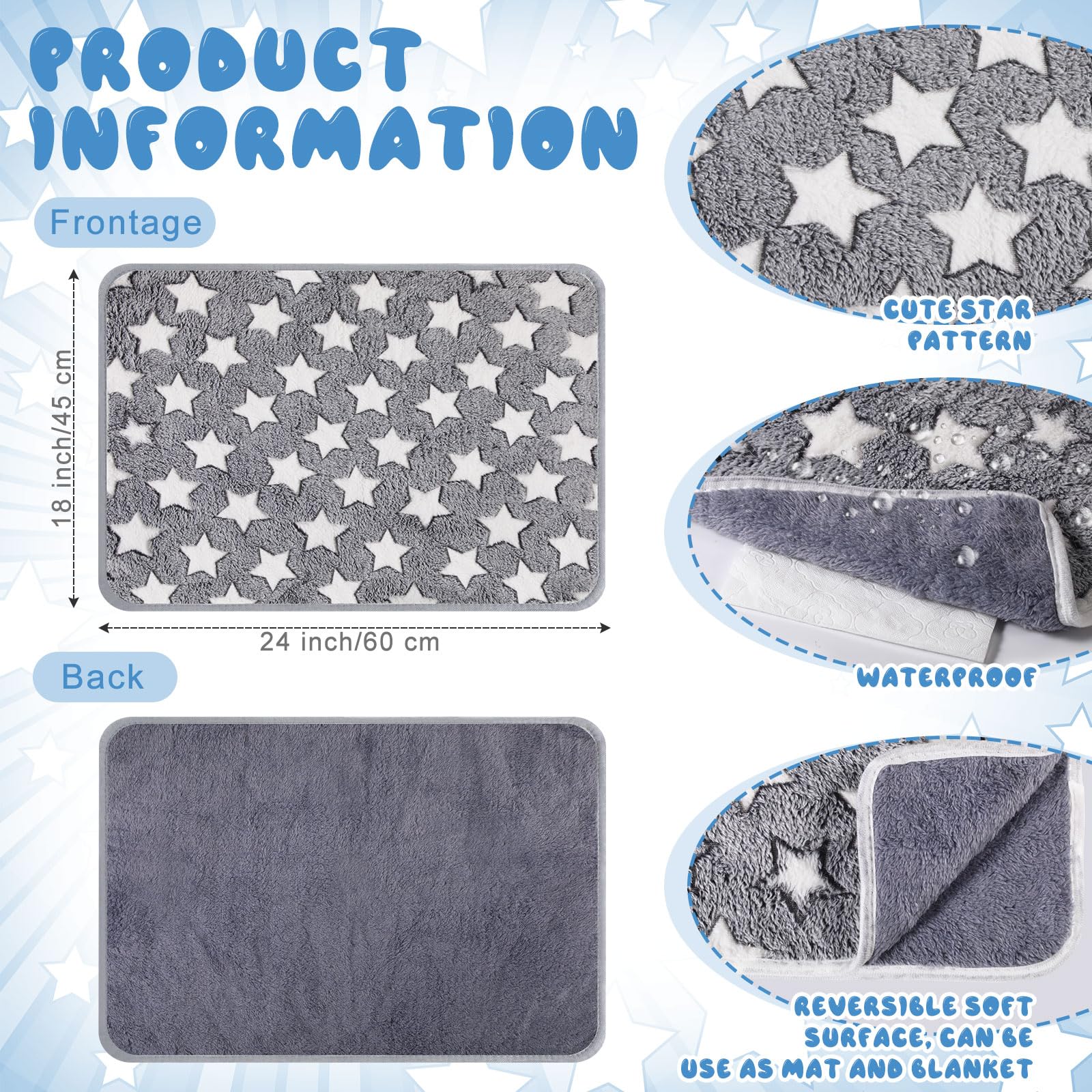 Clysee self warming cat pad close-up shows soft, waterproof surface for comfort and protection