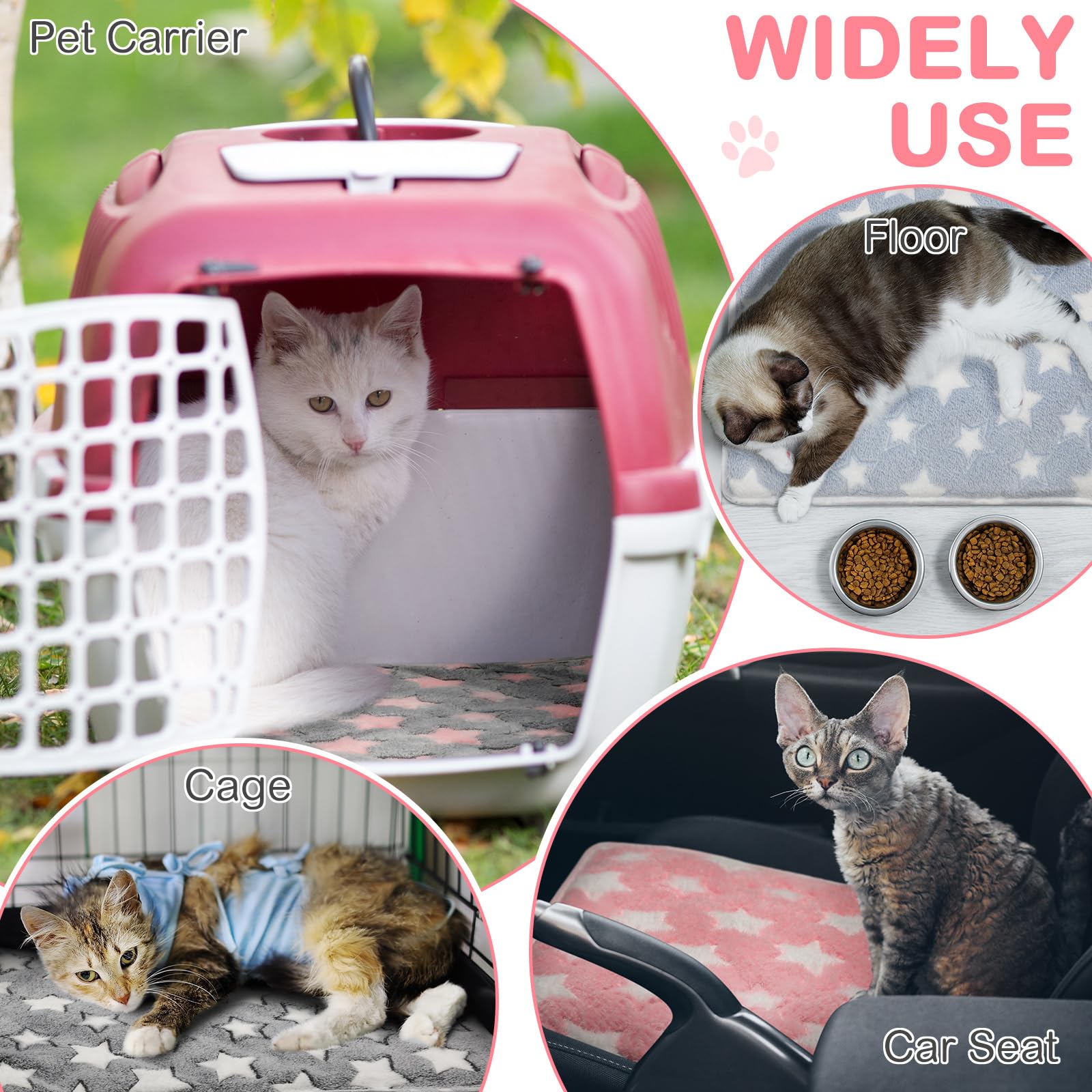 Clysee pad inside a crate keeps pets warm and secure