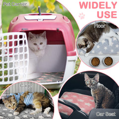 Clysee pad inside a crate keeps pets warm and secure