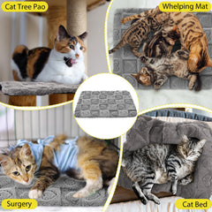 Clysee self-warming pet pad used in crate for secure comfort