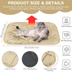 Clysee self-warming pet pad fabric closeup highlighting soft microfleece comfort