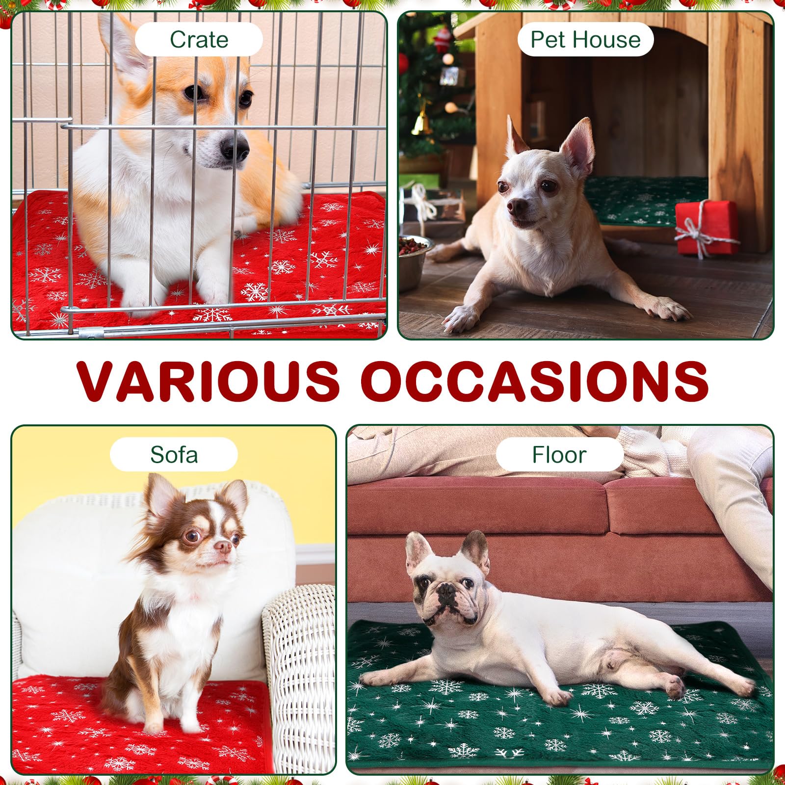 Clysee Snowflake self-heating cat bed four-pack packaging highlights value