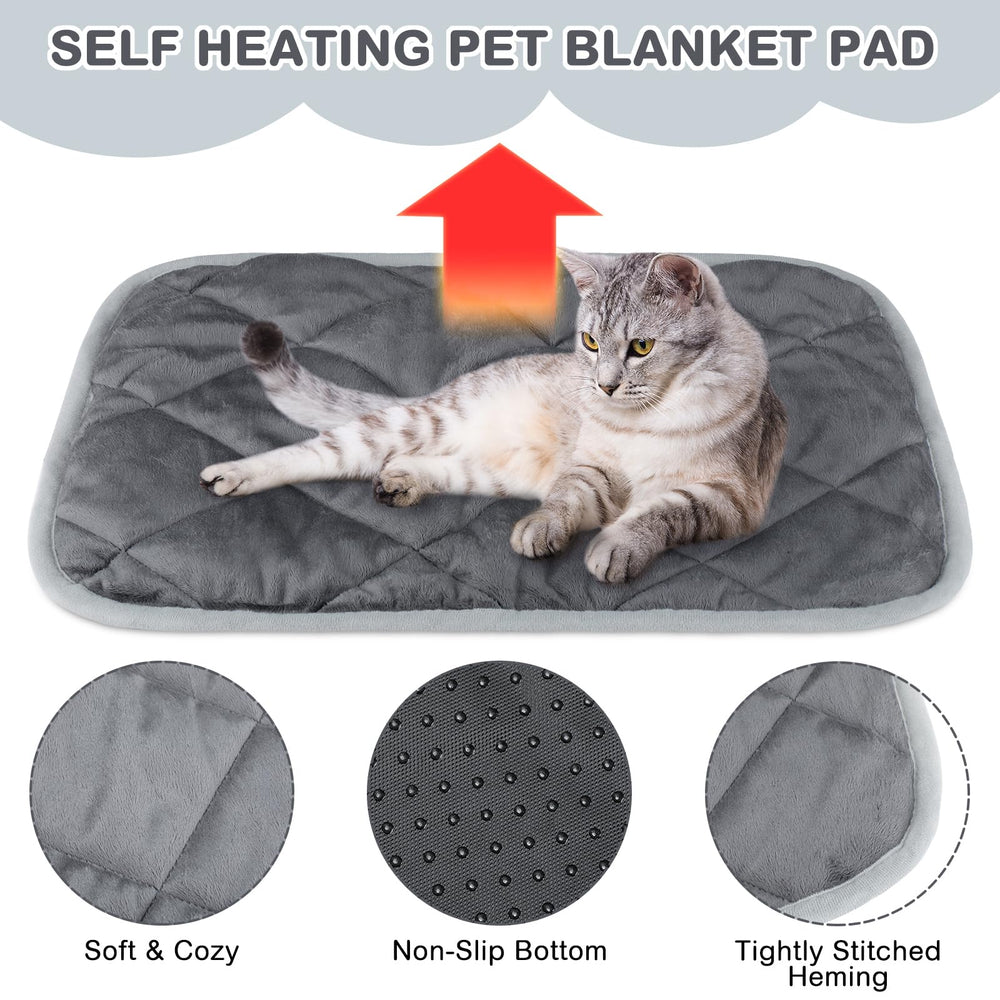 Clysee thermal pet pad cat napping area provides calm warmth.