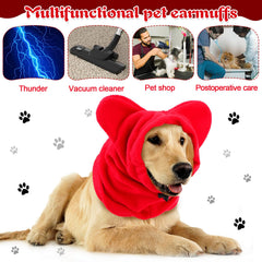 Clysee ear-muffs close-up highlights soft fleece comfort for pets.