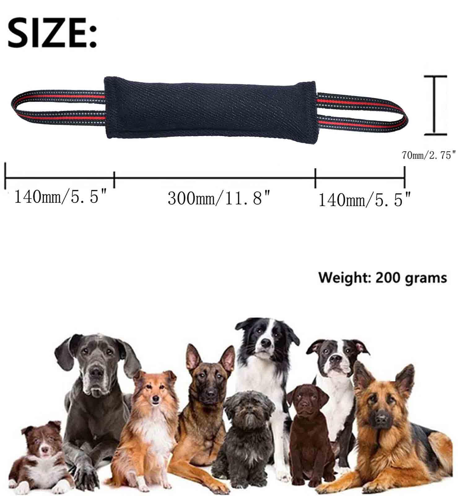Clysoru tug toy designed for adult dogs and puppies during training.