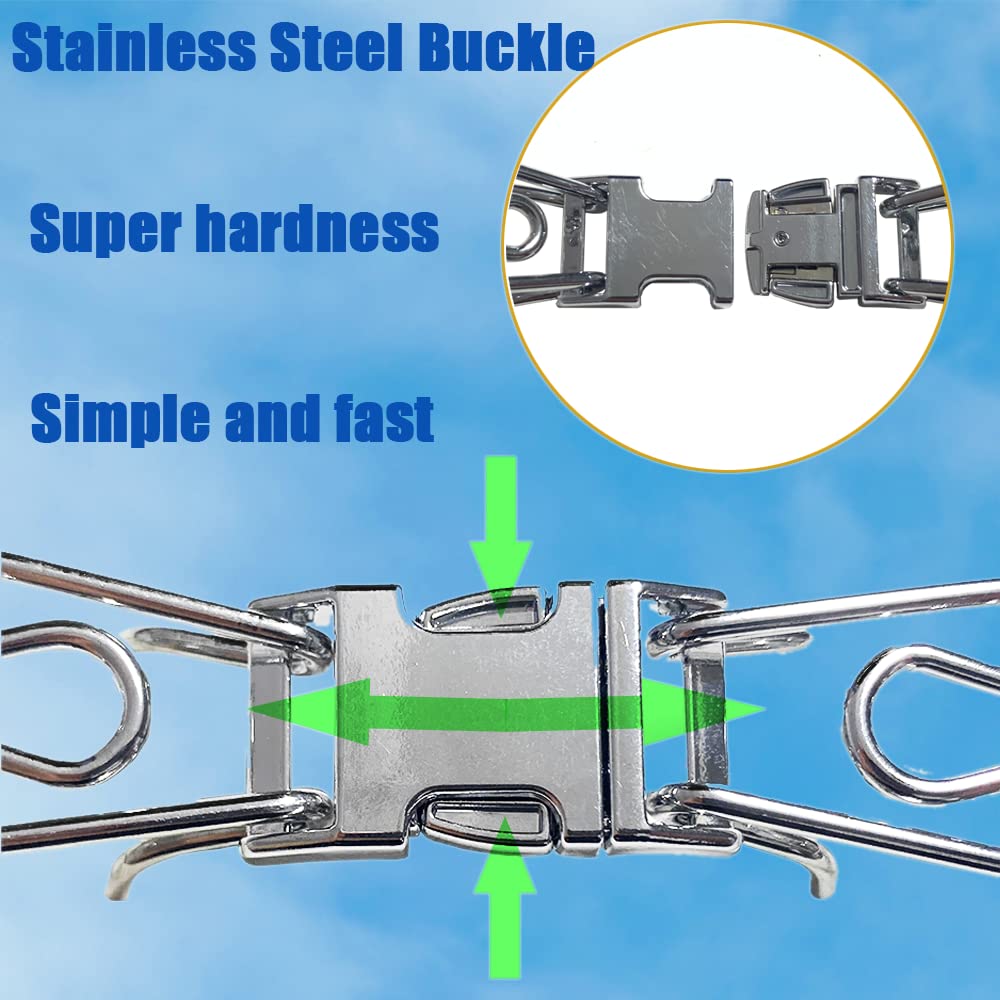 CMIYUYNG quick-release buckle on collar demonstrating easy removal.