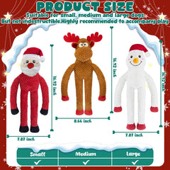 CneeeeeB Santa Toy with crinkle tail invites mental stimulation during fetch.
