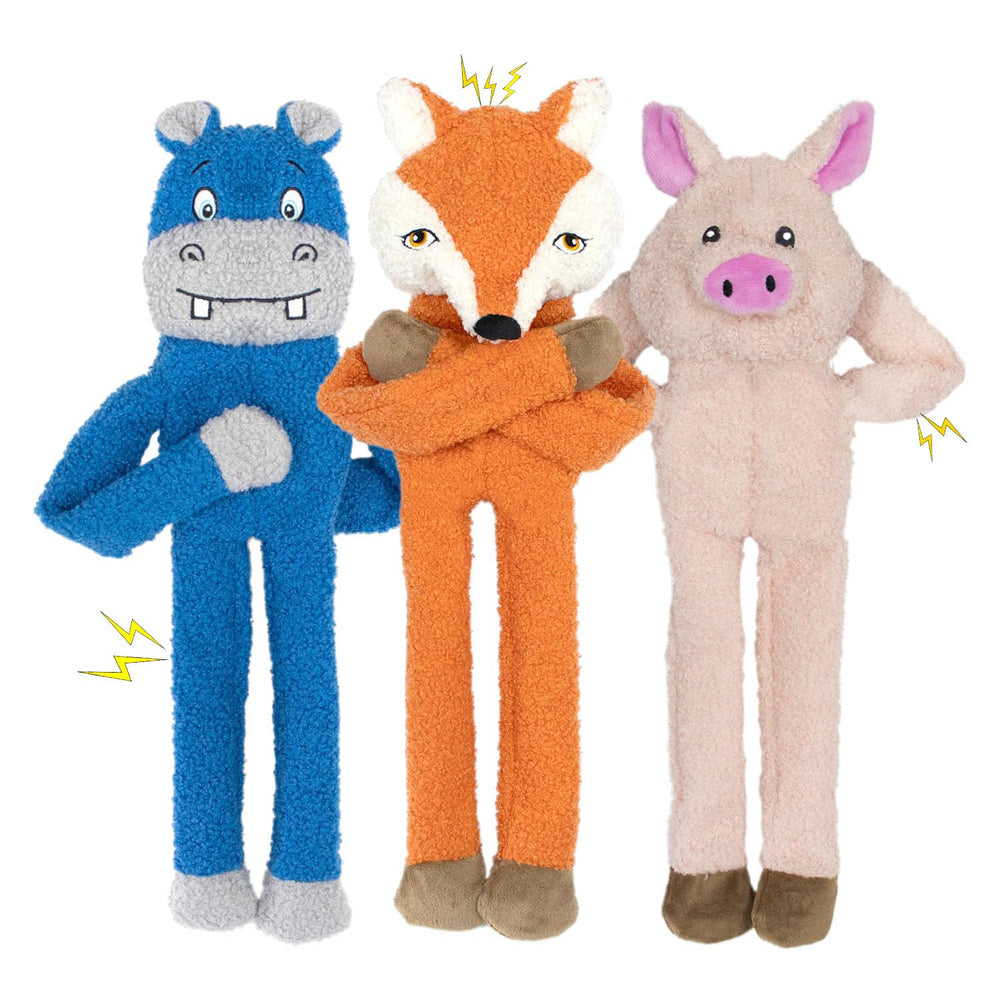 CneeeeeB orange fox plush toy for engaging play and gentle teething fun.