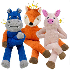 CneeeeeB pink pig plush toy offers cuddly textures for curious puppies.