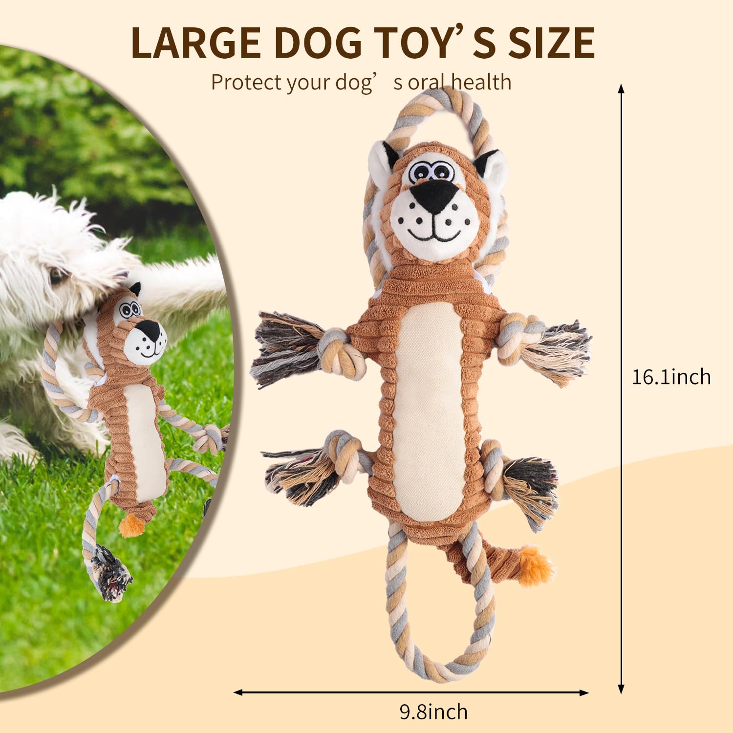 CneeeeeB squeaky dog toy size variants fit dogs from small to large.