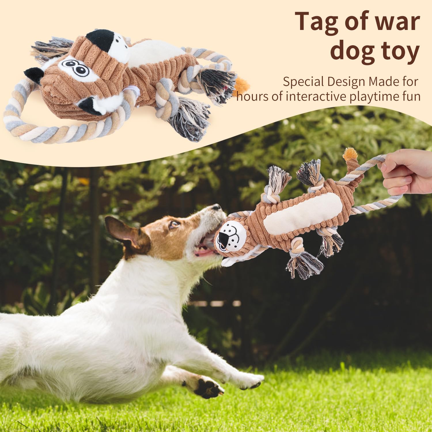 CneeeeeB squeaky dog toy squeaker crinkle engages sensory exploration during fetch.