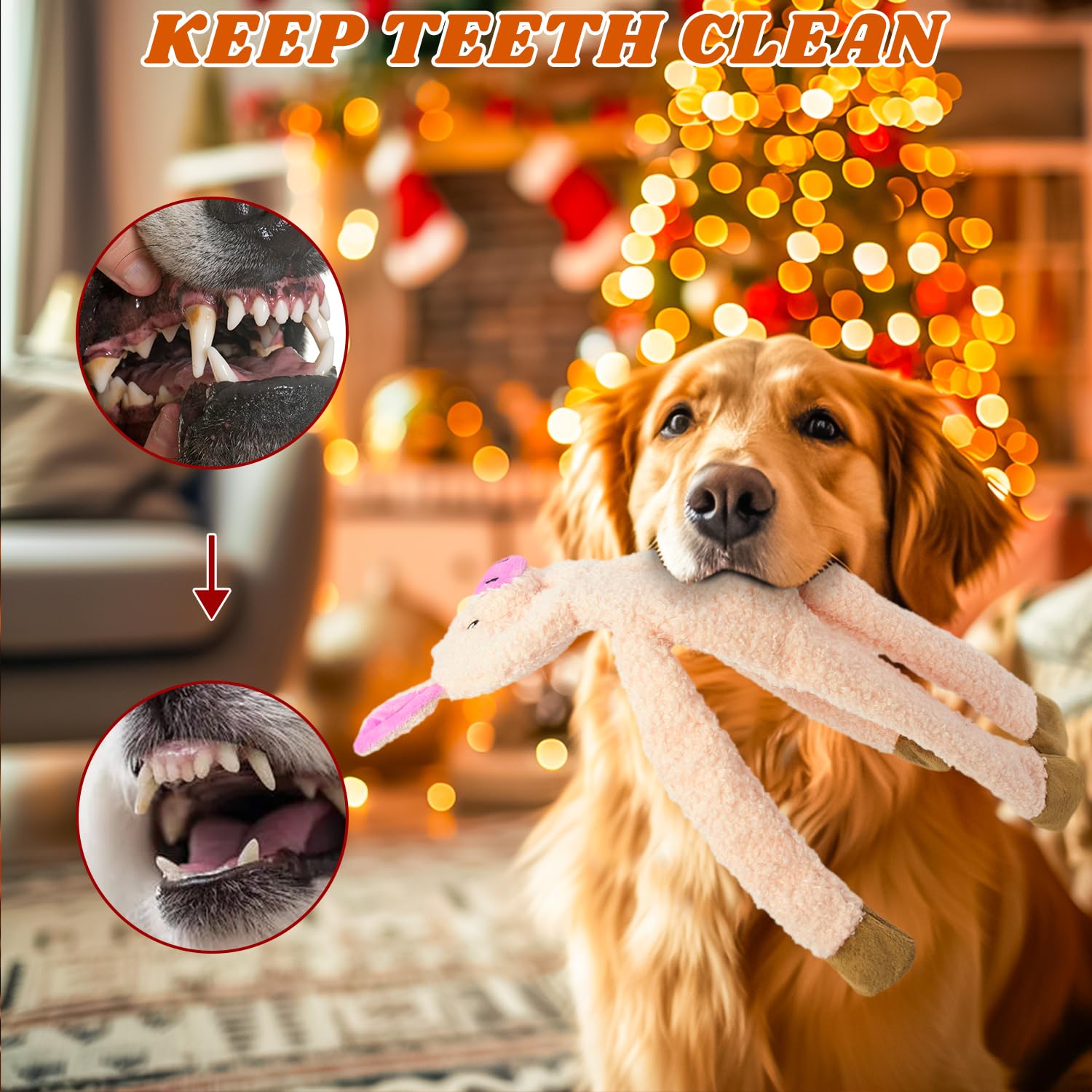 CneeeeeB teething-friendly plush supports chewing relief for puppies.