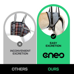 Cneo Dog Lift Harness breathable materials highlight comfortable all-day wear.