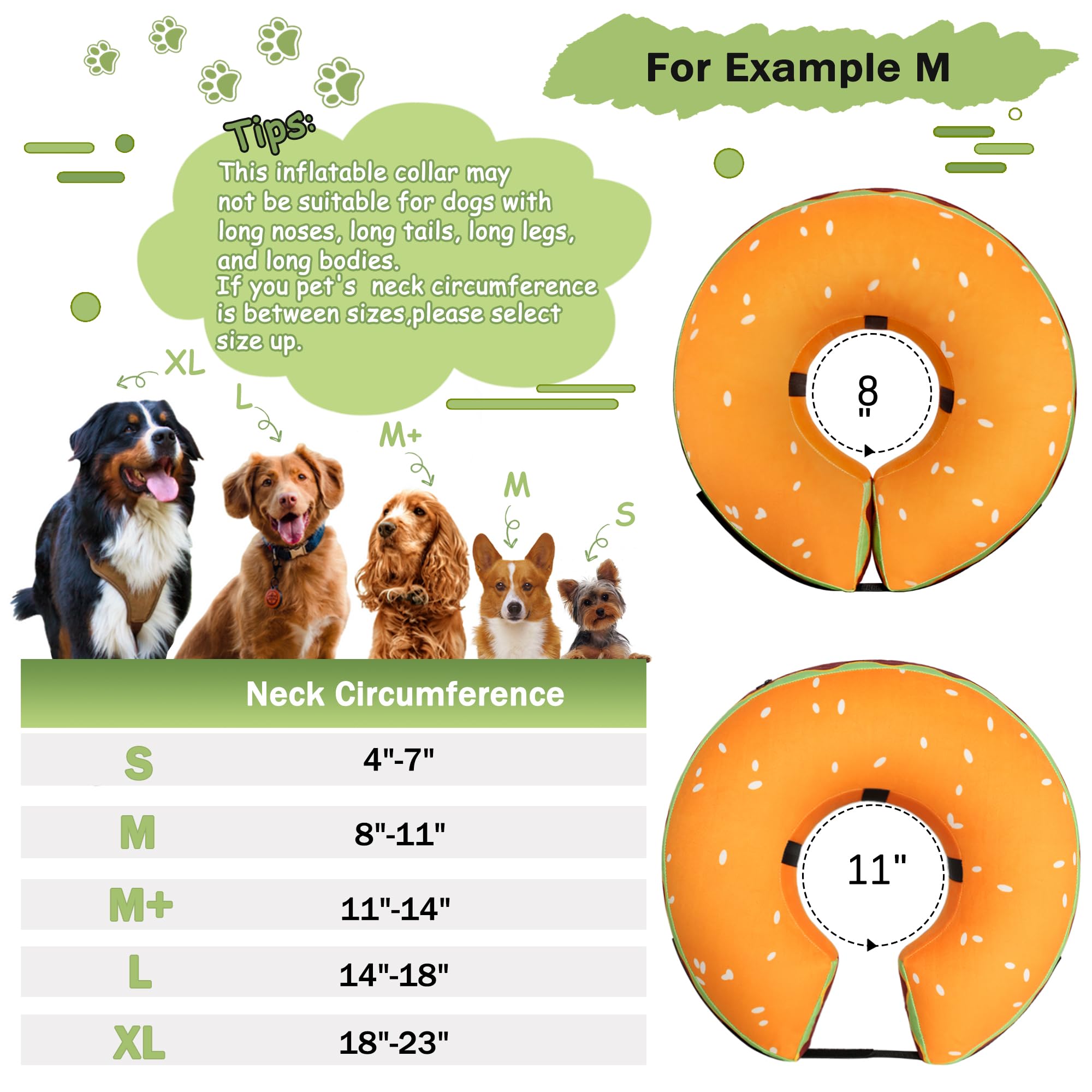 Cneo inflatable donut collar soft fabric closeup emphasizes comfort during meals and naps.