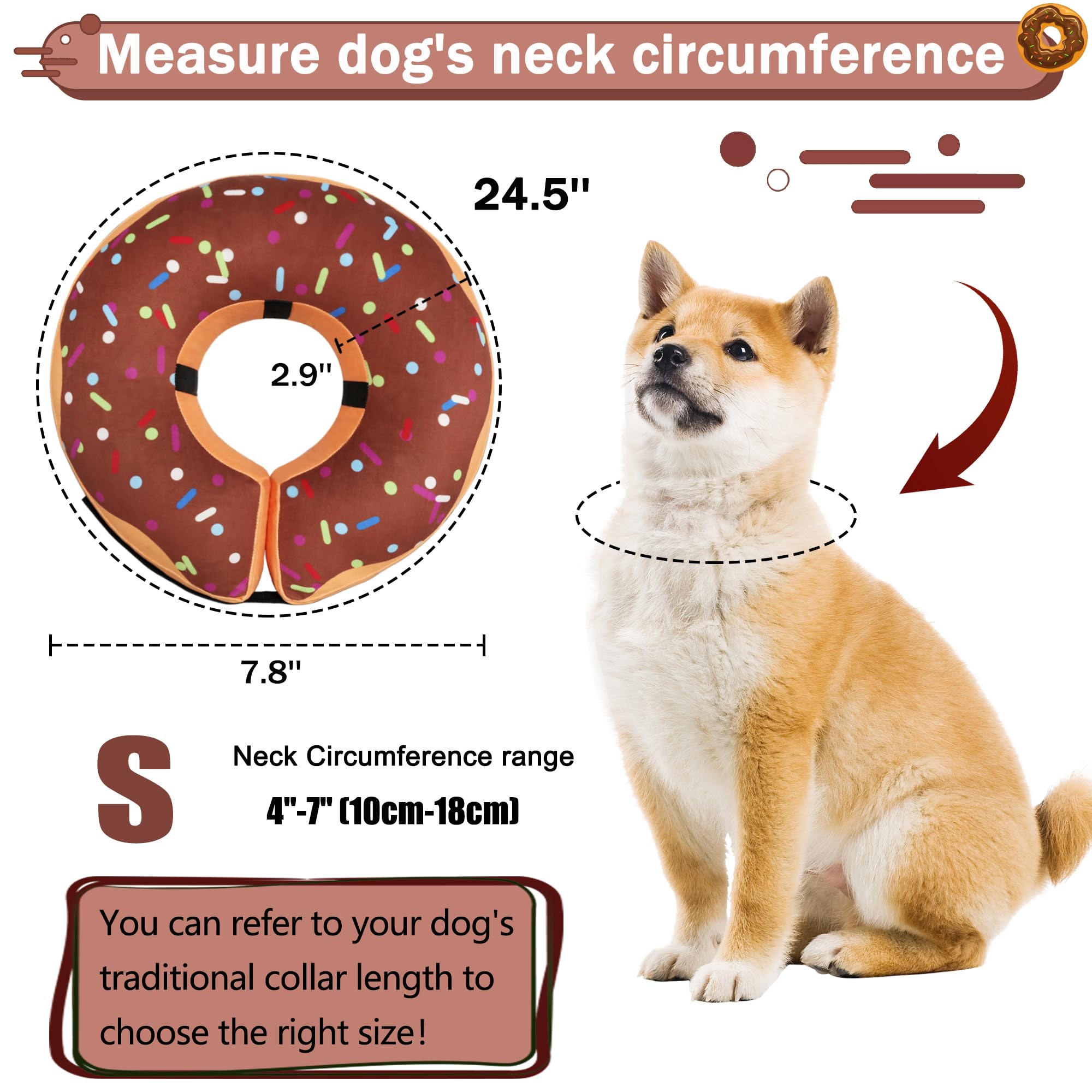 Cneo Recovery Donut Collar side-zip shows easy wash and care.
