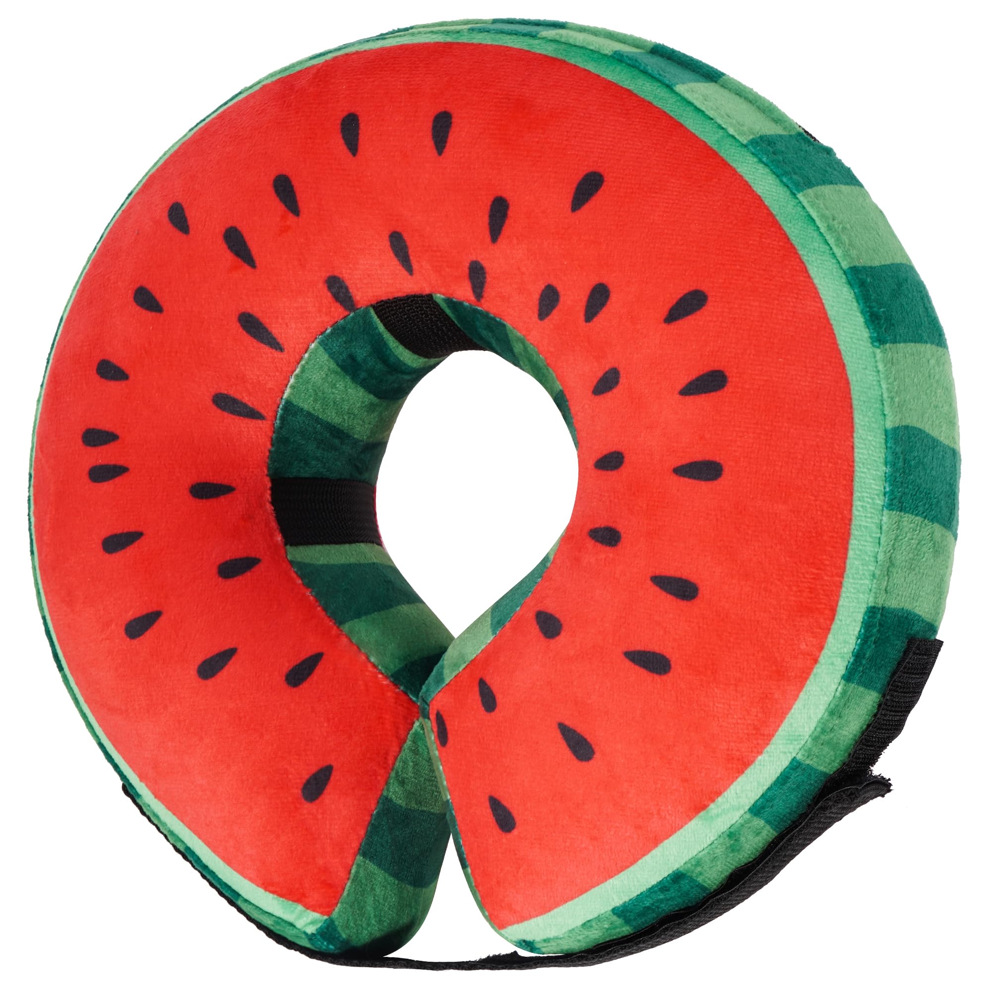 Cneo Recovery Donut Collar watermelon xlarge front view prevents licking while preserving vision