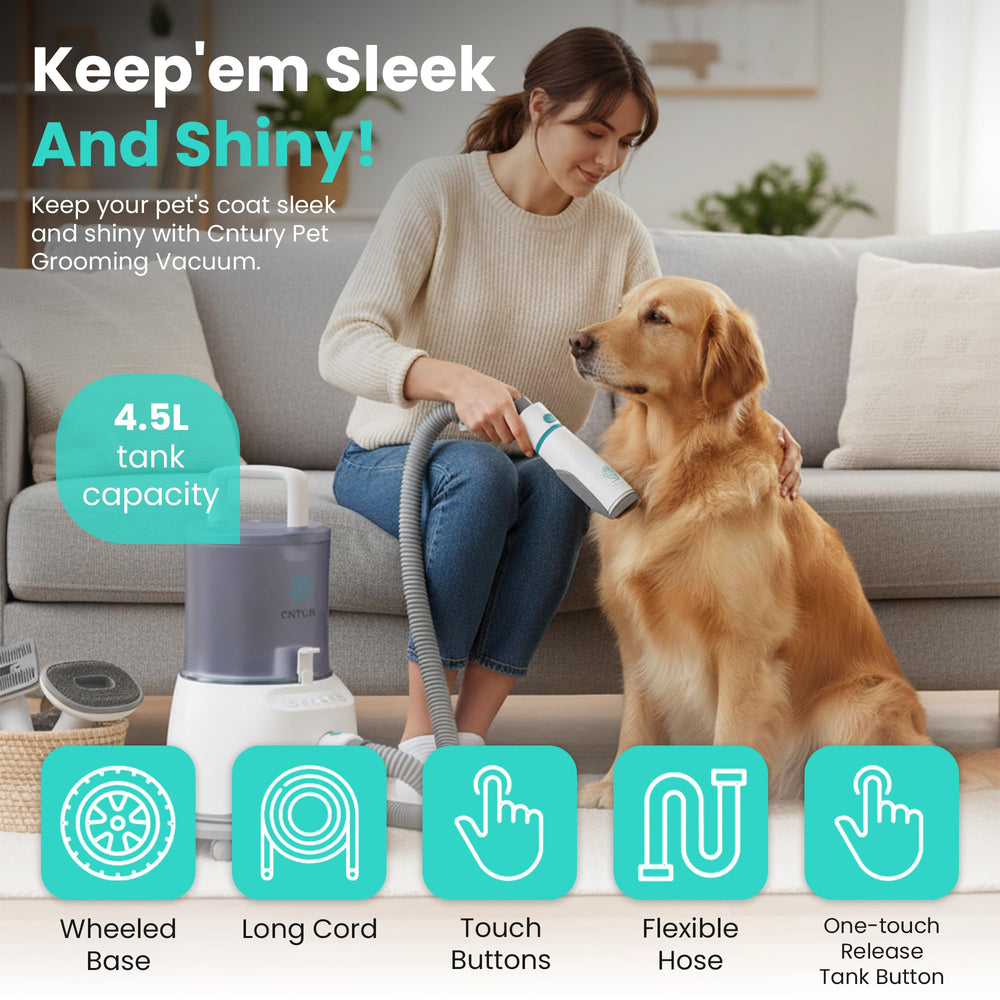 Cntury 5-in-1 grooming kit clipper enables at-home pet grooming