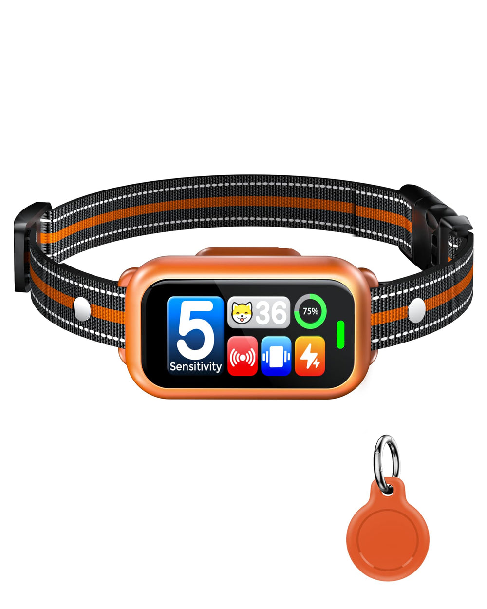 Cnyrbt dog bark collar color screen with intuitive controls