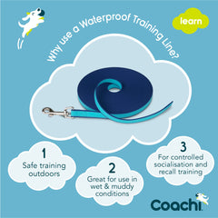 Coachi Training Line recall practice in open spaces for safer training.