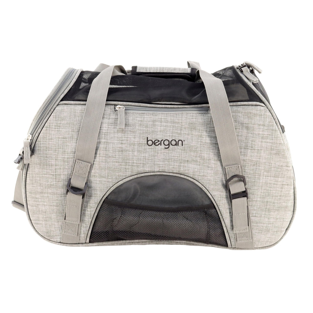Coastal Bergan Comfort Carrier shows breathable mesh panels for pet comfort during travel.