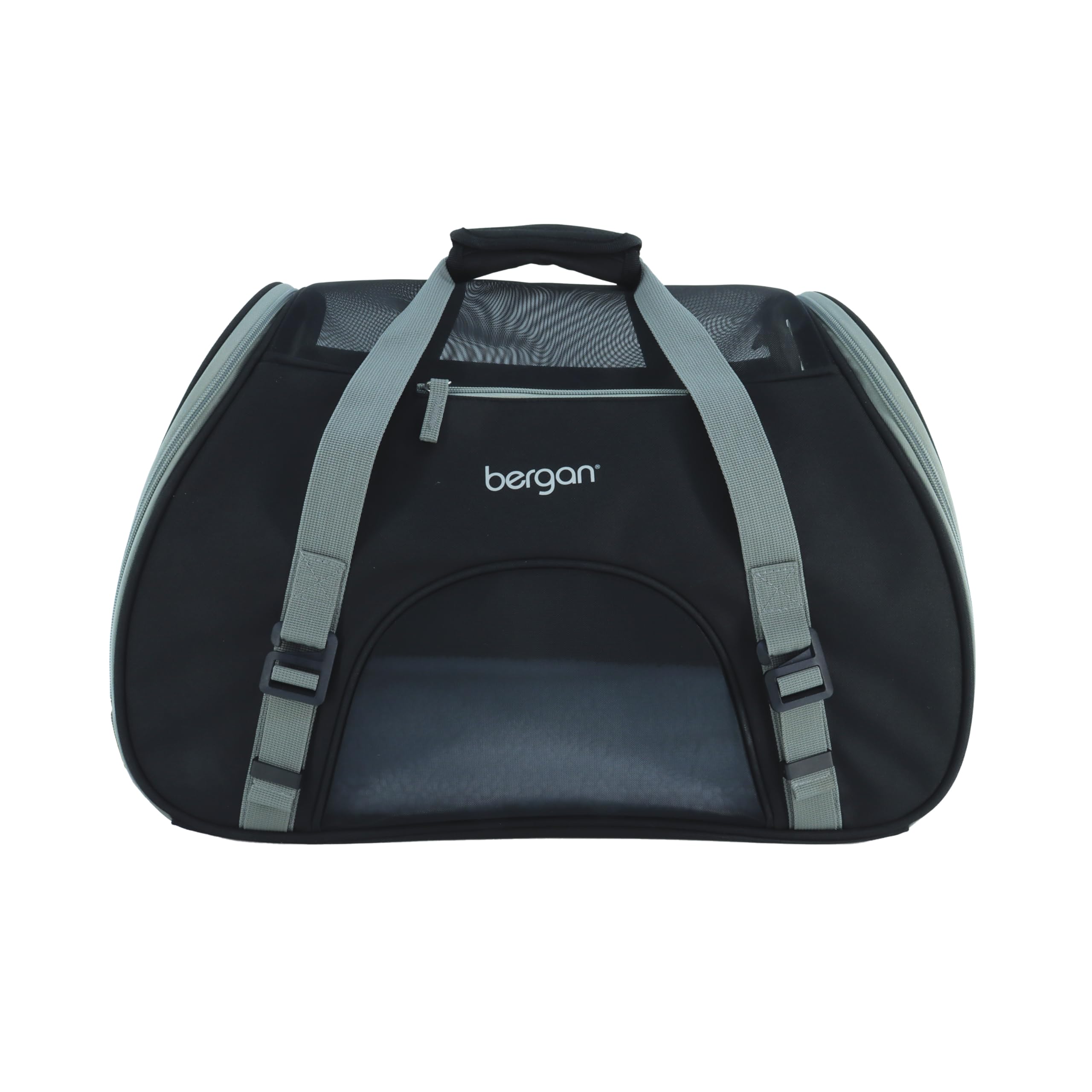 Coastal Bergan Comfort Carrier mesh panels promote airflow for pet comfort during travel.