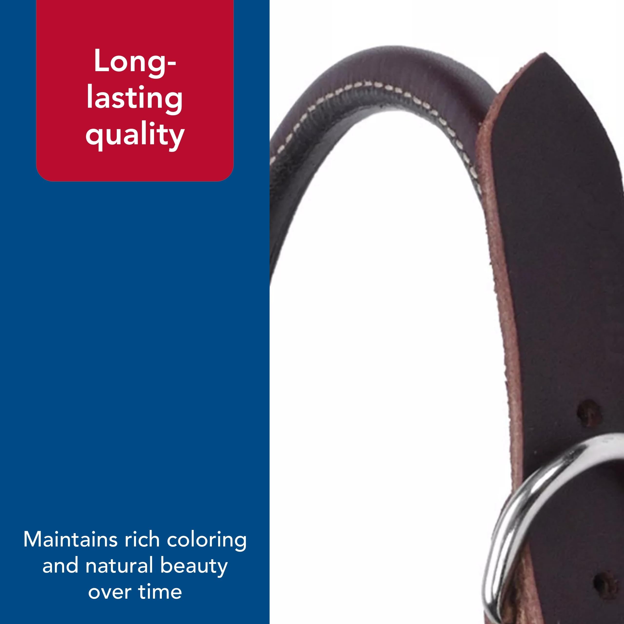 Coastal Pet Circle T Latigo Leather Round Dog Collar handcrafted heritage and quality.
