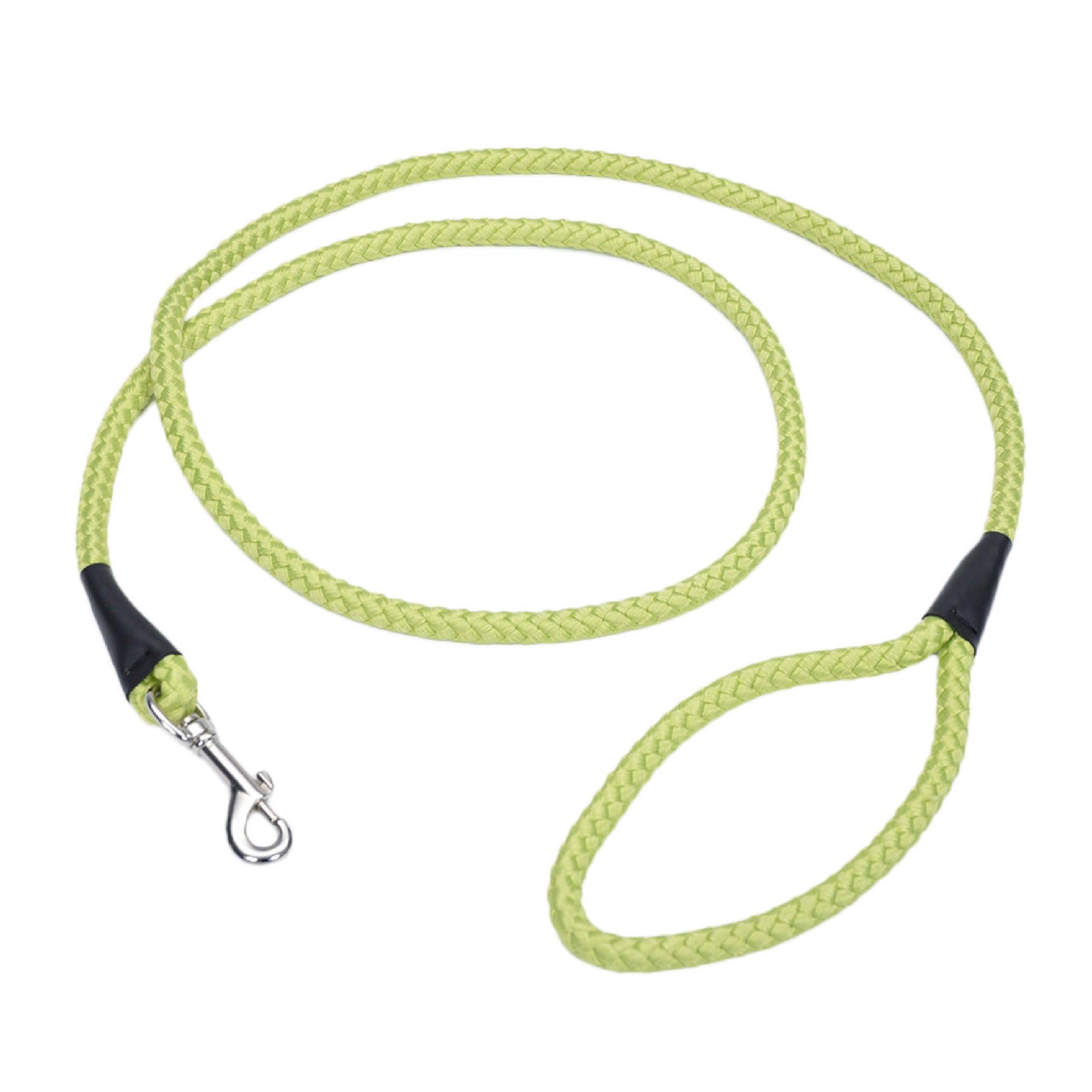 Coastal Pet Rope Dog Leash lime with soft-braided nylon for a gentle, confident daily grip