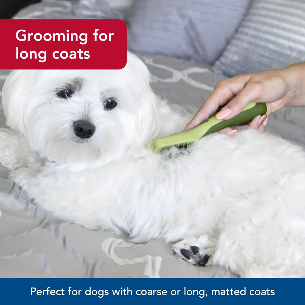 Coastal Pet Safari Dematting Comb packaging image highlights durable stainless steel construction