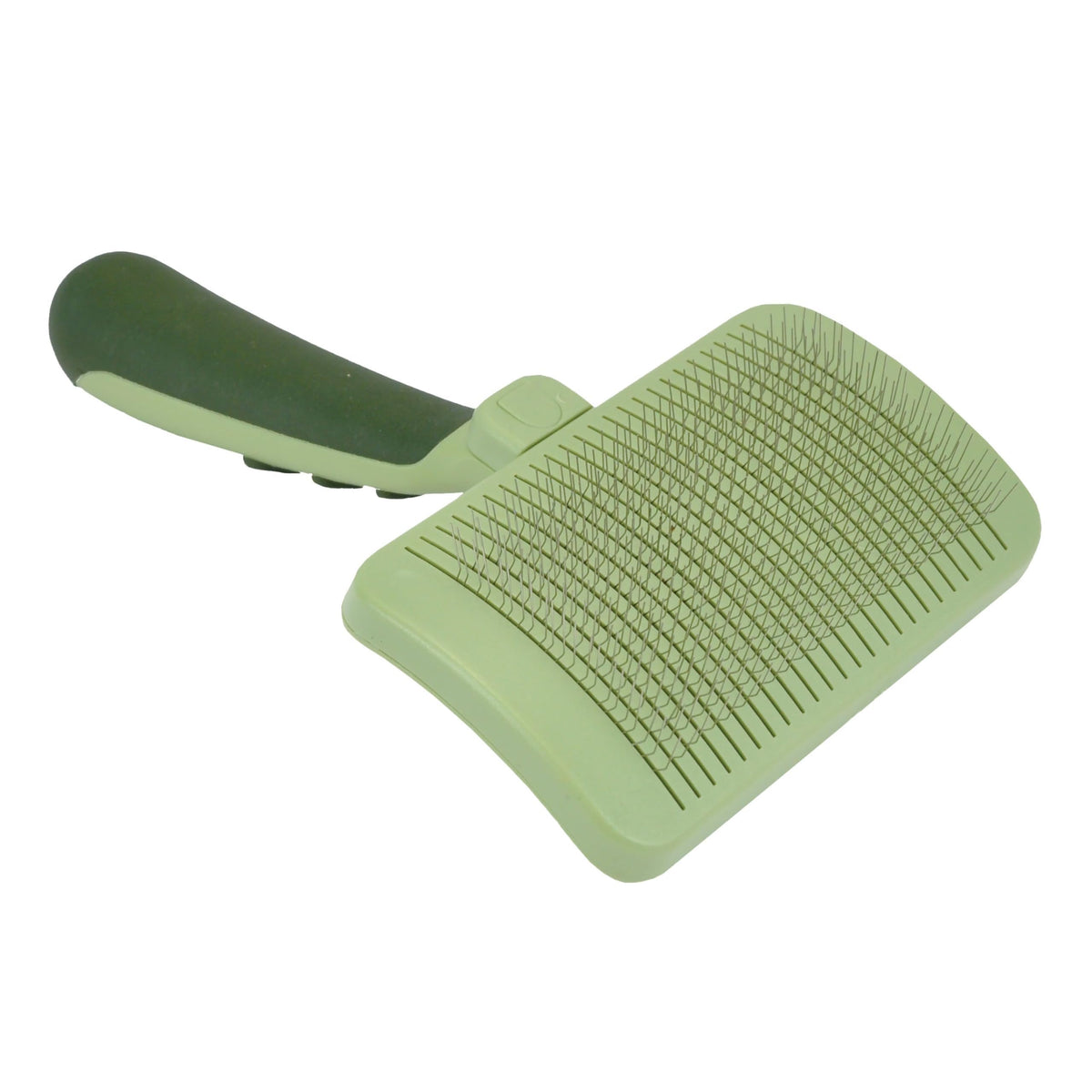 Coastal Pet Safari self-cleaning slicker brush front view for effortless grooming and reduced shedding.