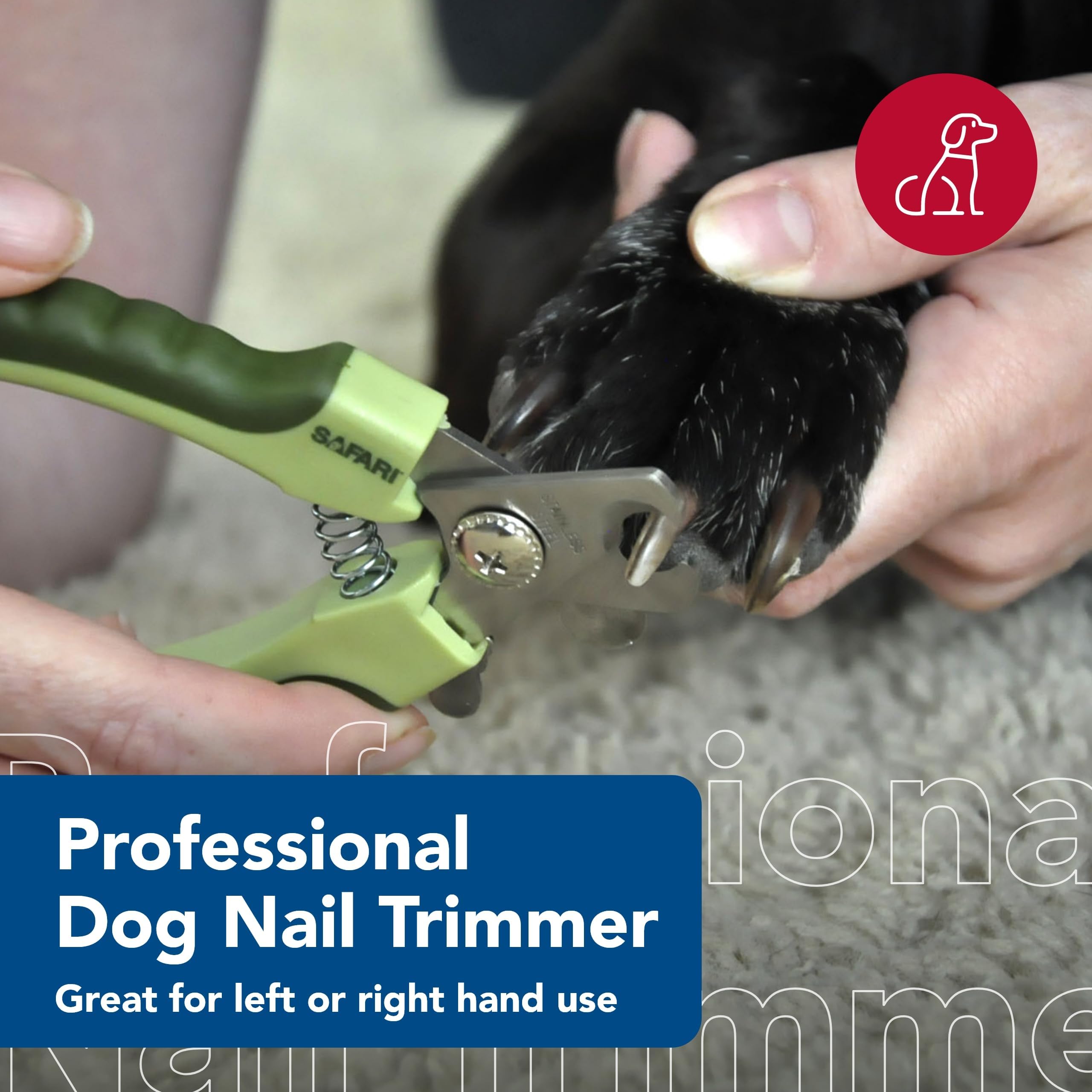Coastal Pet Safari nail trimmer ergonomic grip reduces hand strain during grooming