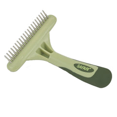 Coastal Safari undercoat rake pins close-up shows precision for mat prevention during grooming