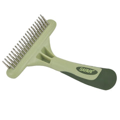 Coastal Pet Safari undercoat rake precision pins closeup for effective dematting and deshedding.