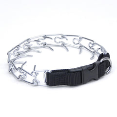 Coastal Pet Titan Easy-On Collar with Buckle in black shown for quick on/off training use