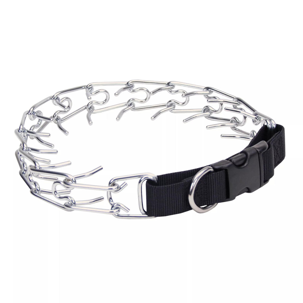 Coastal Pet Titan Easy-On prong collar with side-release buckle for quick, comfortable on-off