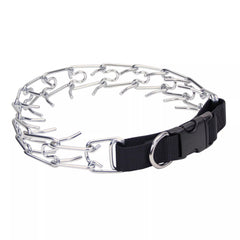 Coastal Pet Titan Easy-On prong collar with side-release buckle for quick, comfortable on-off