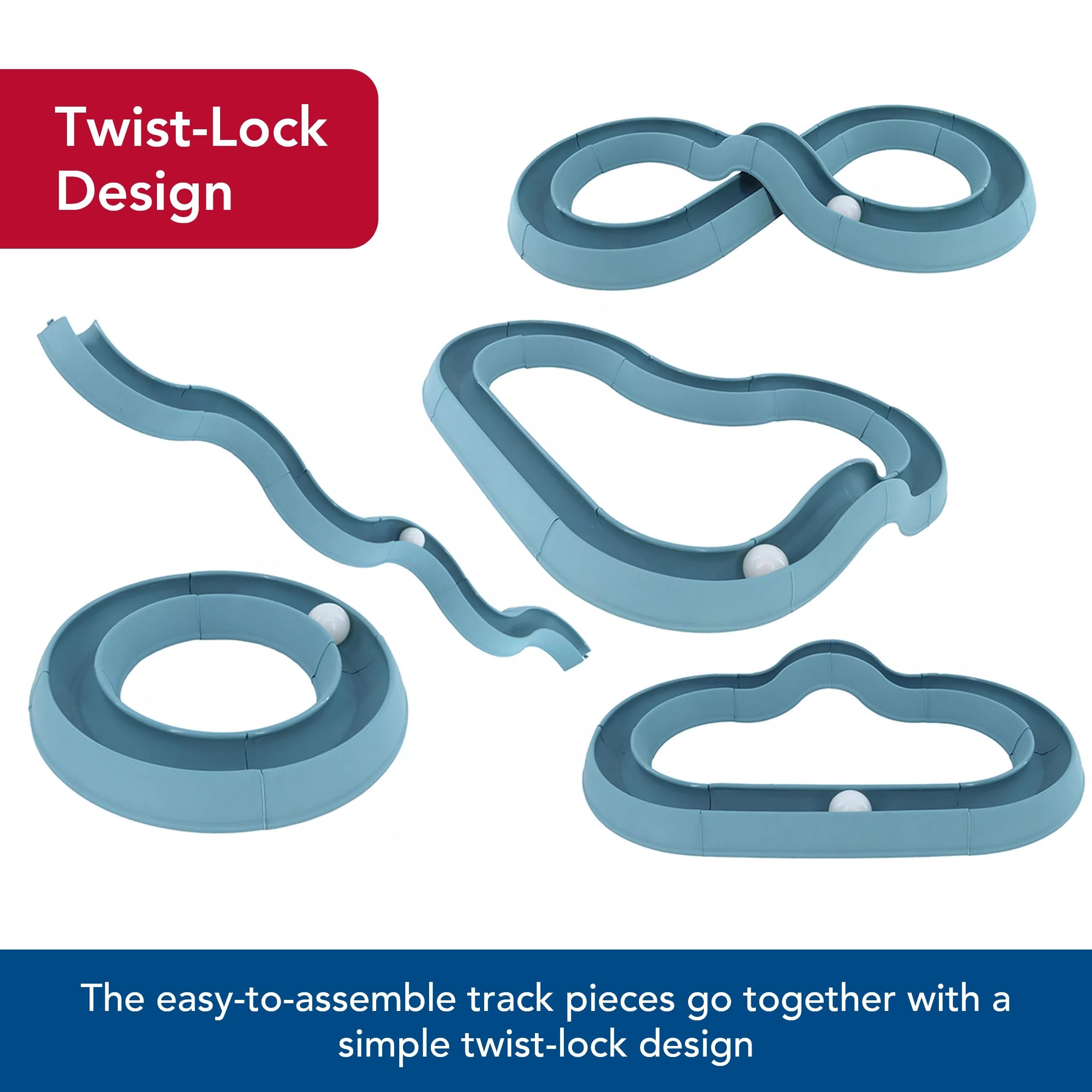 Coastal Pet Turbo Track easy storage when disassembled saves space.