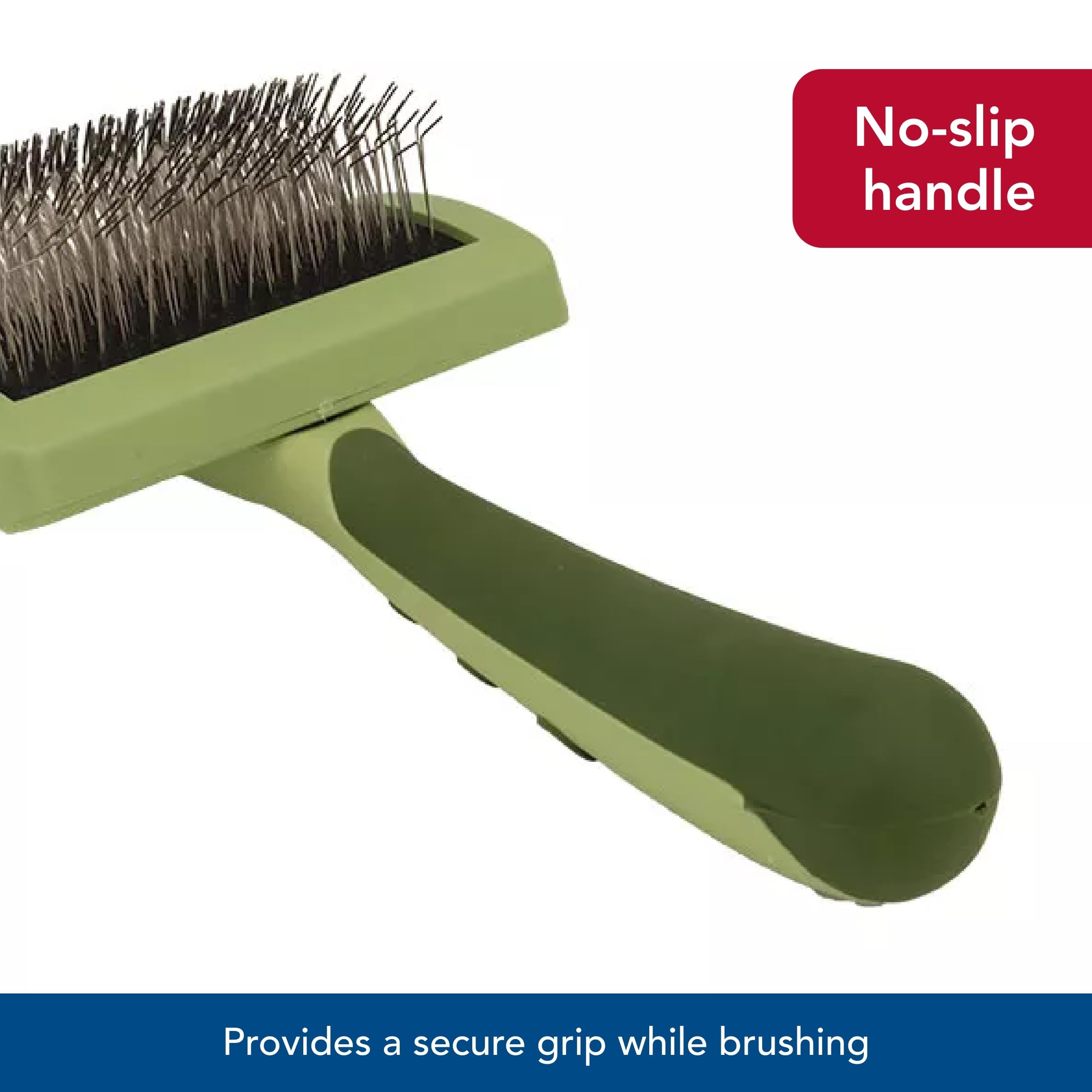 Coastal Safari brush in use on a long-haired dog shows practical grooming benefits