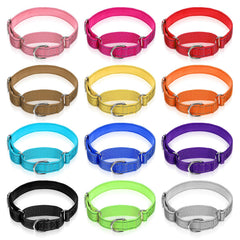 Cobee reflective martingale collar in 14–18 inch range, showcasing adjustable fit for medium dogs during dusk walks.